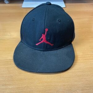Black Jordan Hat Adjustable Kids SnapBack